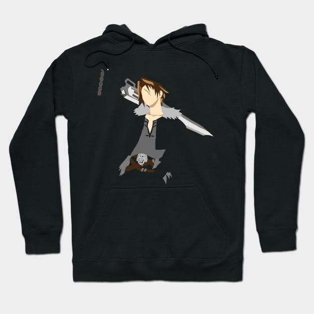 Cool Squall Leonhart Minimalistic Hoodie by Kidrock96